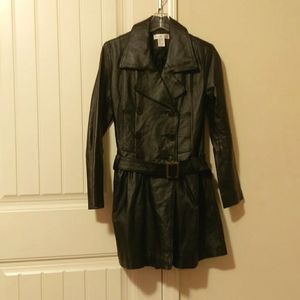 Black Leather Coat